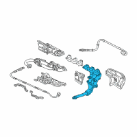 OEM 1999 Acura NSX Manifold, Exhaust Diagram - 18100-PBY-J00