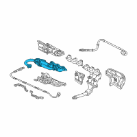 OEM 2005 Acura NSX Manifold, Exhaust Diagram - 18110-PBY-000