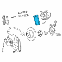 OEM 2008 Chrysler PT Cruiser Adapter-Disc Brake CALIPER Diagram - 68023917AA