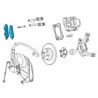 OEM 2010 Chrysler PT Cruiser Front Pads Brake Diagram - 5083853AB