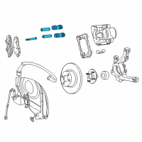 OEM Chrysler PT Cruiser Pin Kit-Disc Brake Diagram - 5017845AB