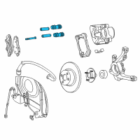 OEM 2006 Chrysler PT Cruiser Pin Kit-Disc Brake Diagram - 5017845AB