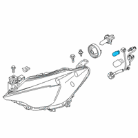 OEM 2017 Toyota Yaris iA Marker Lamp Bulb Diagram - 90118-WB809