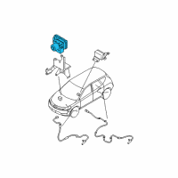 OEM 2004 Nissan Murano Anti Skid Actuator Assembly Diagram - 47660-CB666