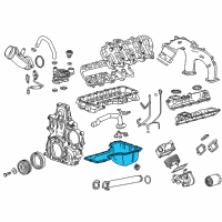 OEM 2018 Chevrolet Silverado 2500 HD Lower Oil Pan Diagram - 12684562
