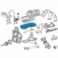 OEM GMC Sierra 2500 HD Upper Oil Pan Diagram - 12692968