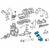 OEM 2019 GMC Sierra 2500 HD Oil Cooler Diagram - 12678318