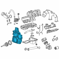 OEM 2017 Chevrolet Silverado 3500 HD Front Cover Diagram - 12671403