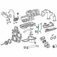 OEM 2019 GMC Sierra 3500 HD Oil Tube Diagram - 12676952