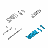 OEM 2011 Nissan Altima Floor Front Diagram - 74321-ZX10A