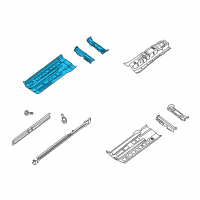 OEM 2010 Nissan Altima Floor Front Diagram - 74320-ZX10A