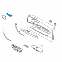 OEM 2011 BMW 1 Series M Inside Left Door Handle Diagram - 51-41-6-978-137