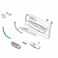 OEM 2011 BMW 135i Trim, Insidedoorhandle, Light Walnut, Right Diagram - 51-41-6-978-144