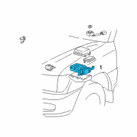 OEM 2006 Toyota Land Cruiser Fuse & Relay Box Diagram - 82720-60081