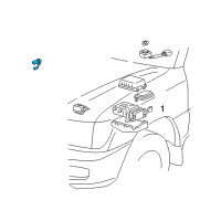 OEM 2000 Lexus LS400 Motor, Throttle Control Diagram - 89672-47010