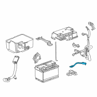 OEM 2019 Acura MDX Cable, Battery Ground Diagram - 32600-TZ5-A01