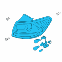 OEM Kia Sorento Lamp Assembly-Rear Combination Diagram - 92402C6500