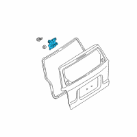 OEM 2010 Ford Escape Hinge Diagram - YL8Z-7842900-AA