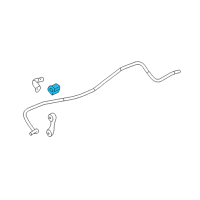 OEM 2004 Chevrolet Malibu Stabilizer Bar Insulator Diagram - 25890814