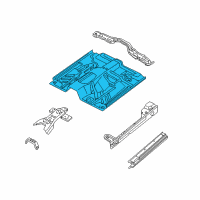 OEM Nissan Frontier Floor-Front Diagram - 74312-3S530