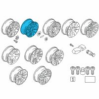 OEM 2016 BMW 535i GT xDrive Light Alloy Rim Diagram - 36-11-7-841-224