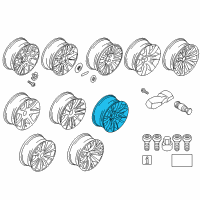 OEM 2017 BMW 535i GT Light Alloy Rim Diagram - 36-11-7-841-819