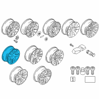 OEM 2016 BMW 535i GT xDrive Light Alloy Rim Diagram - 36-11-6-781-276