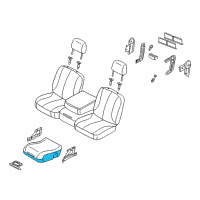 OEM 2008 Dodge Ram 1500 Lid-Center Console Storage Diagram - 1FR771J3AA