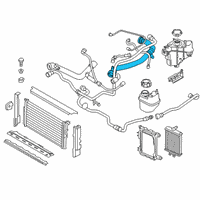 OEM 2018 BMW 430i Gran Coupe Radiator Upper-Thermostat Hose Diagram - 17-12-8-662-839