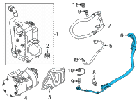 OEM 2021 BMW X7 REFRIGERANT LINE, DUAL LINE Diagram - 64-53-6-813-586