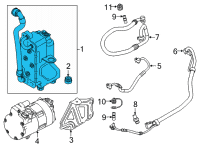 OEM 2022 BMW X5 CONDENSER AIR CONDITIONING W Diagram - 64-53-6-847-990
