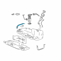 OEM 2009 Chevrolet Colorado Tank Strap Diagram - 20787302