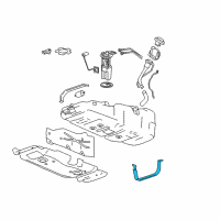 OEM 2008 GMC Canyon Tank Strap Diagram - 15901345