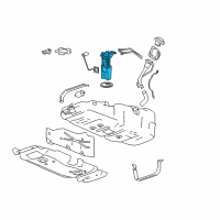 OEM 2006 GMC Canyon Fuel Pump Diagram - 19331941