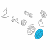 OEM 2012 Hyundai Veracruz Disc-Rear Brake Diagram - 58411-3J000