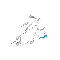 OEM 2007 Hyundai Santa Fe Latch & ACTUATOR Assembly-Front Door O Diagram - 81310-2B020