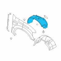 OEM 2010 Ford F-250 Super Duty Fender Liner Diagram - 8C3Z-16055-D