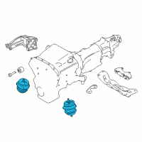 OEM Infiniti Insulator-Engine Mounting, Front Diagram - 11220-4GC0A