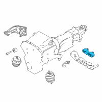 OEM Infiniti Q60 Insulator-Engine Mounting, Rear Diagram - 11320-4GE5A