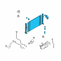 OEM Infiniti QX70 Radiator Assembly Diagram - 21460-1TS0A