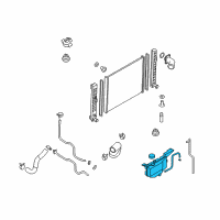 OEM Infiniti Radiator Reservoir Tank Assembly Diagram - 21710-1CA0A