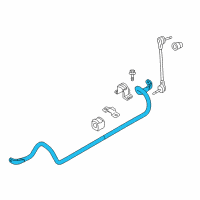 OEM 2015 Ford Special Service Police Sedan Stabilizer Bar Diagram - AA5Z-5482-B