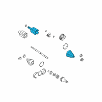 OEM Oldsmobile Bravada Inner Joint Assembly Diagram - 26059678