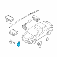 OEM 2011 Hyundai Sonata Sensor Assembly-Front Impact Diagram - 95920-0A100