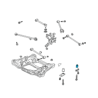 OEM 2007 Honda Accord Rubber, RR. Sub-Frame Mounting Diagram - 50370-SDB-A02