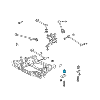 OEM 2006 Honda Accord Rubber, RR. Sub-Frame Mounting(FR) Diagram - 50360-SDB-A03