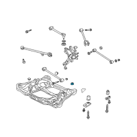 OEM Honda Accord Rubber, RR. Sub-Frame Stopper Diagram - 50361-SDB-A02