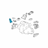 OEM 2007 Honda Civic Stay, Side Engine Mounting Diagram - 50625-SVA-A00