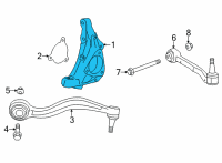 OEM 2020 Cadillac CT4 Knuckle Diagram - 84712195