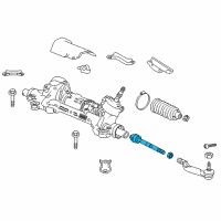 OEM 2018 Honda Accord End, Rack Diagram - 53610-TVA-A01